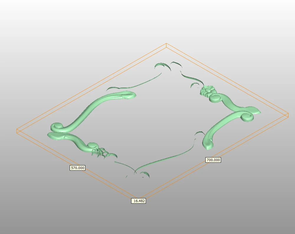 3 шт. полосатые панели рельефа 3D модель STL формат файла CNC маршрутизатор ArtCAM Aspire Type3