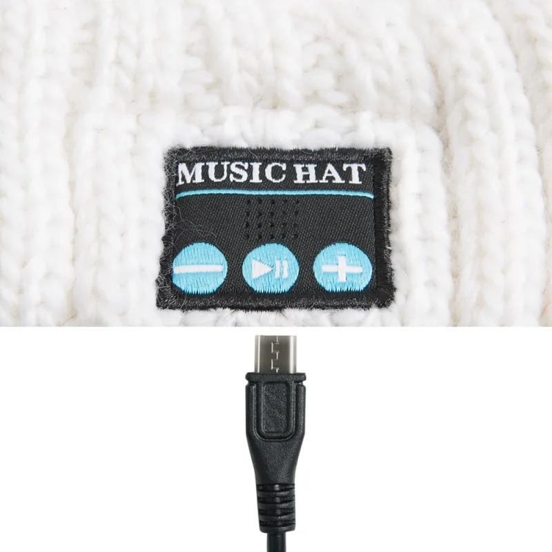 For Women Bluetooth Headphones Beanie Men Women Music Hat Super Long Playing Time Earphones