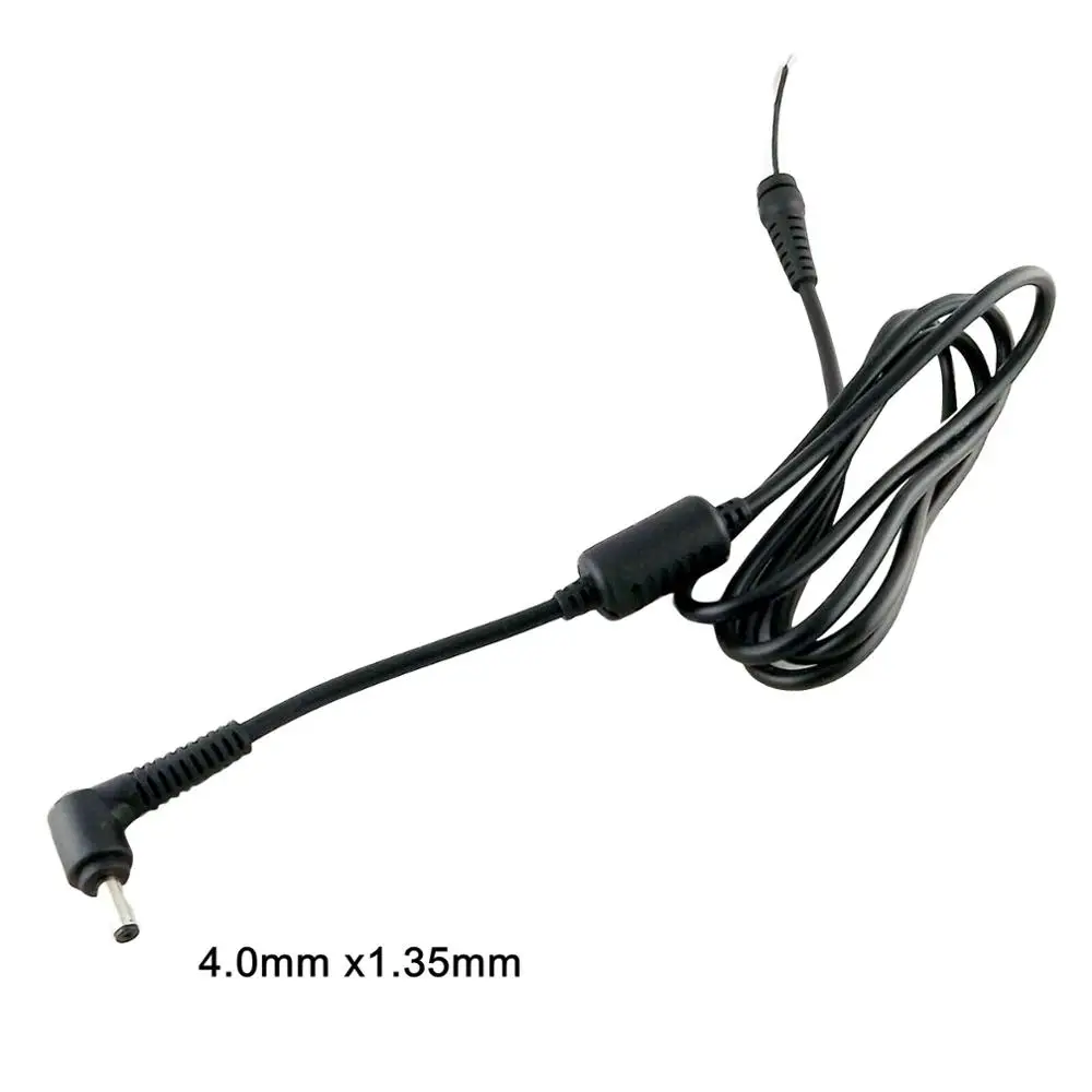 1pc 4.0mm x1.35mm Male Right Angle Plug DC Power Charger Cable Connector for ASUS Laptop Adapter Cable 1.2m