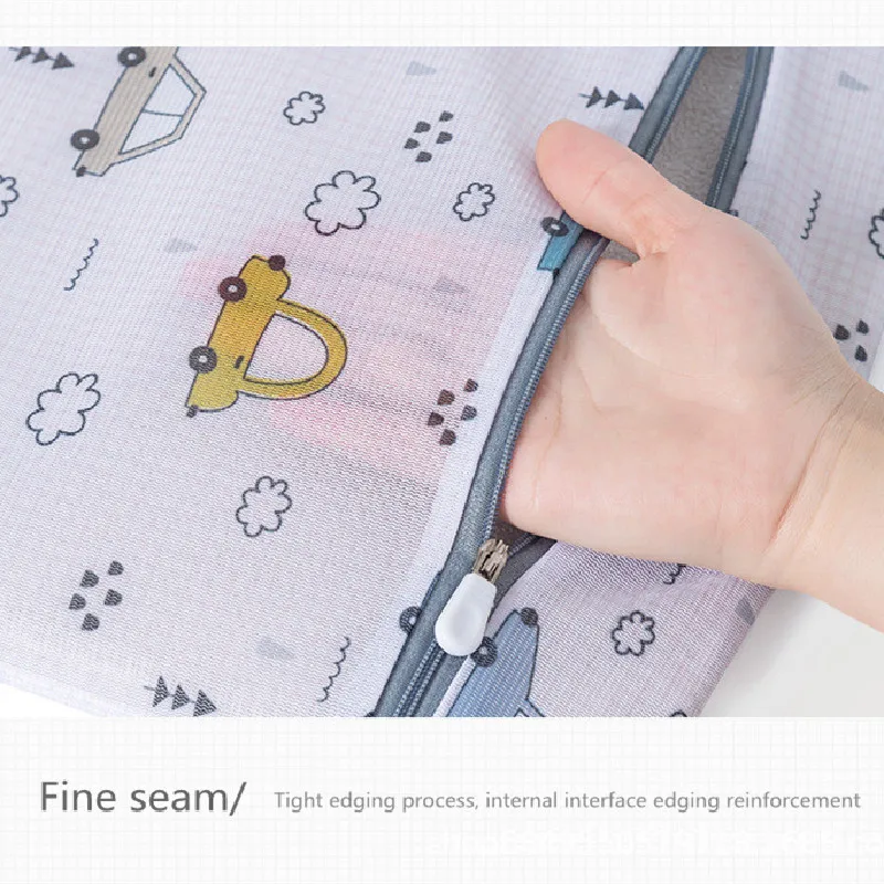 Colorful Polyester Printing Laundry Bags Underwear Bra Washing Machine Bag Mesh Travel Organizer Wash Bag Folding Laundry Basket 5