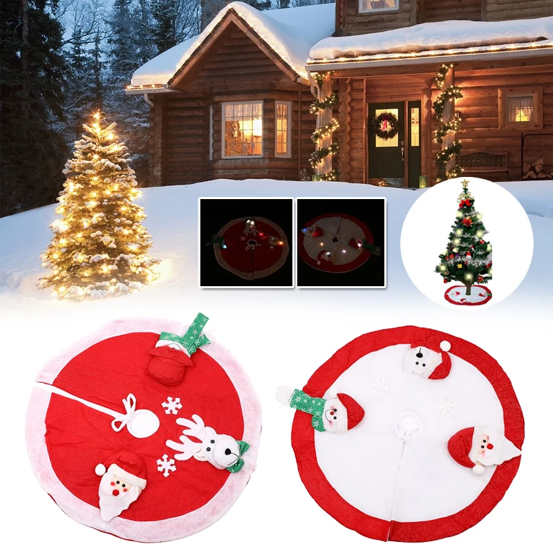 Santa Claus Christmas Tree Skirt Stands Ornaments Xmas Party Decoration JJ ！ | Дом и сад