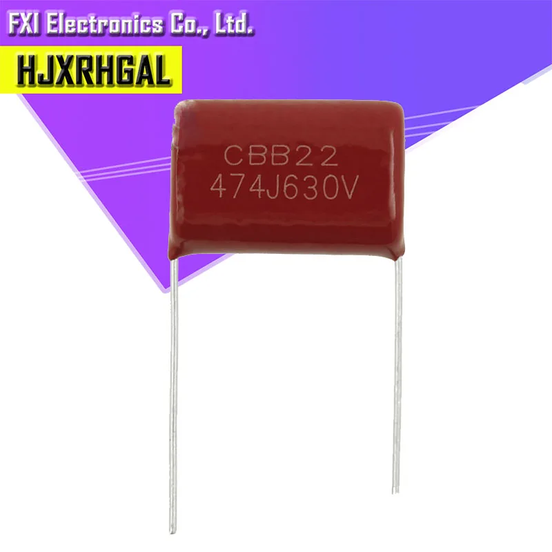 10 шт. 630V474J 0 47 мкФ 470NF шаг 20 мм 630 в 474 CBB полипропиленовый пленочный конденсатор