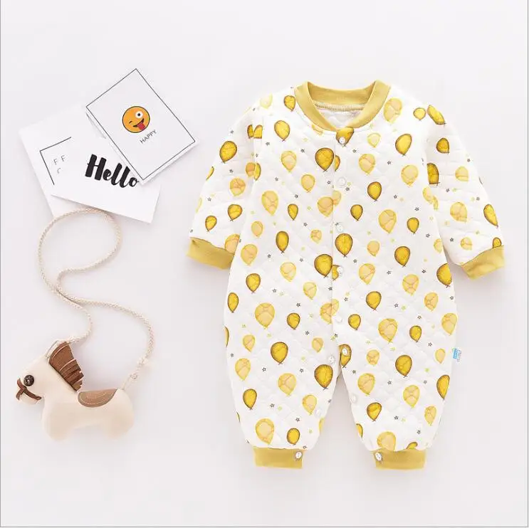 Newborn baby winter autumn warm rompers boys girls toddler thick cotton sleepwear for bebe infant soft jumpsuit baby clothing Newborn baby winter autumn warm rompers boys girls toddler thick cotton sleepwear for bebe infant soft jumpsuit baby clothing