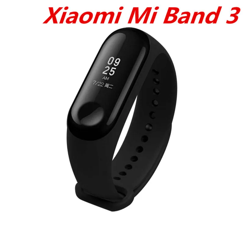 Xiaomi mi Band 4 умный браслет 3 цвета AMOLED экран mi band 4 Smartband фитнес-тренажер Bluetooth спортивный водонепроницаемый смарт-браслет - Цвет: miband 3