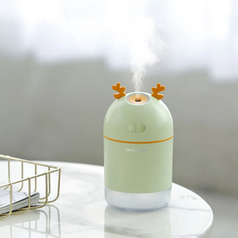 400ML Ultrasonic Air Humidifier Aroma Essential Oil Diffuser for Home Car USB Fogger Mist Maker with LED Night Lamp