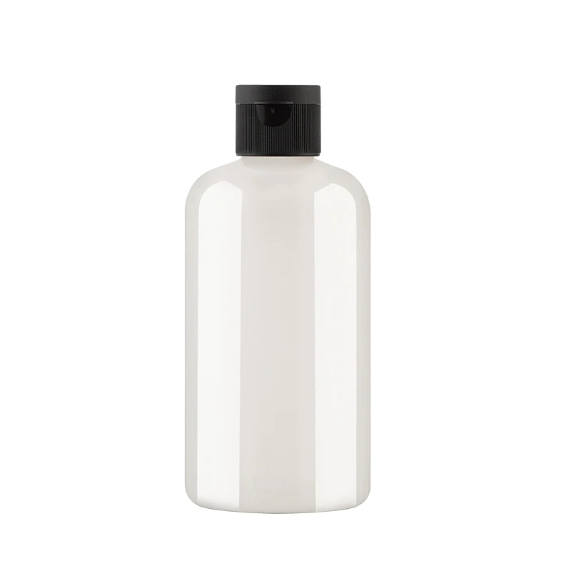 24pcs 250ml 클리어/브라운/peal 화이트 플라스틱 화장품 크림 병 리필 가능 에센스 로션 플립 캡 병 빈 컨테이너