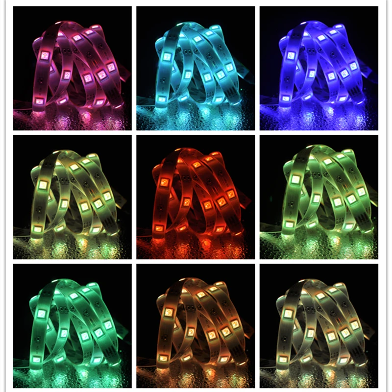 

LED Strip Light USB 2835 5050 Flexible LED Lamp Tape Ribbon RGB TV Desktop Screen BackLight Diode Tape Christmas decoration