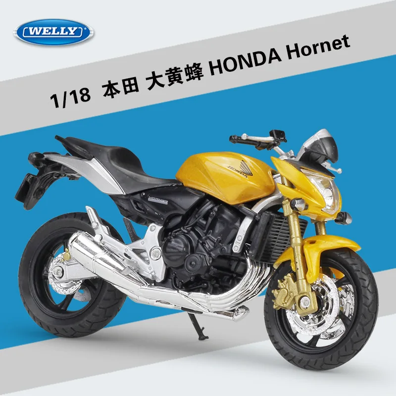 WELLY 1:18 HONDA Hornet мотоцикл металлическая модель игрушки для детей подарок на день