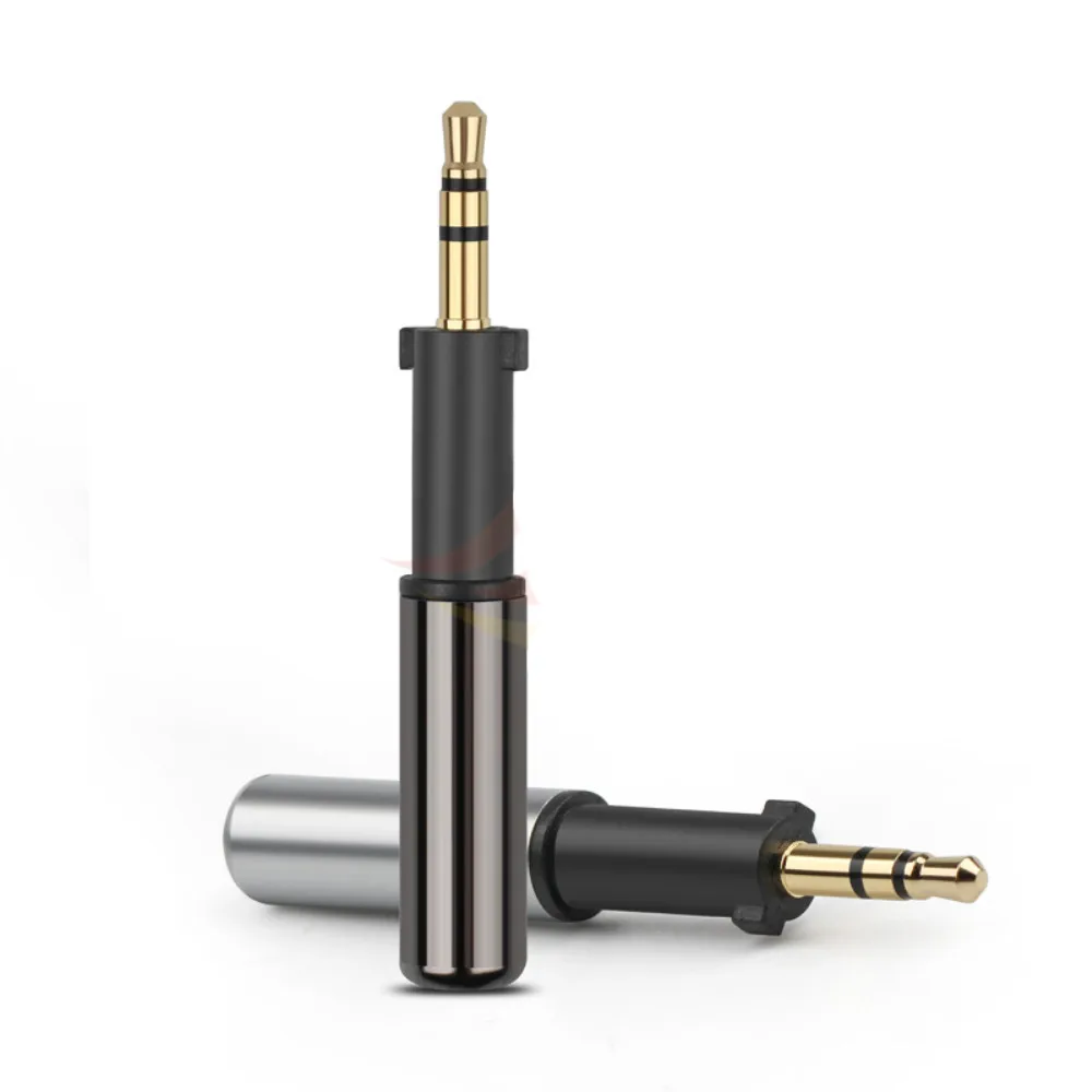 For K450 Q460 K480 Headset DIY Headphone Jack 2 5mm 3 Poles Stereo Audio Connectors Gold Plated 2 5 Extension Plug Adapter