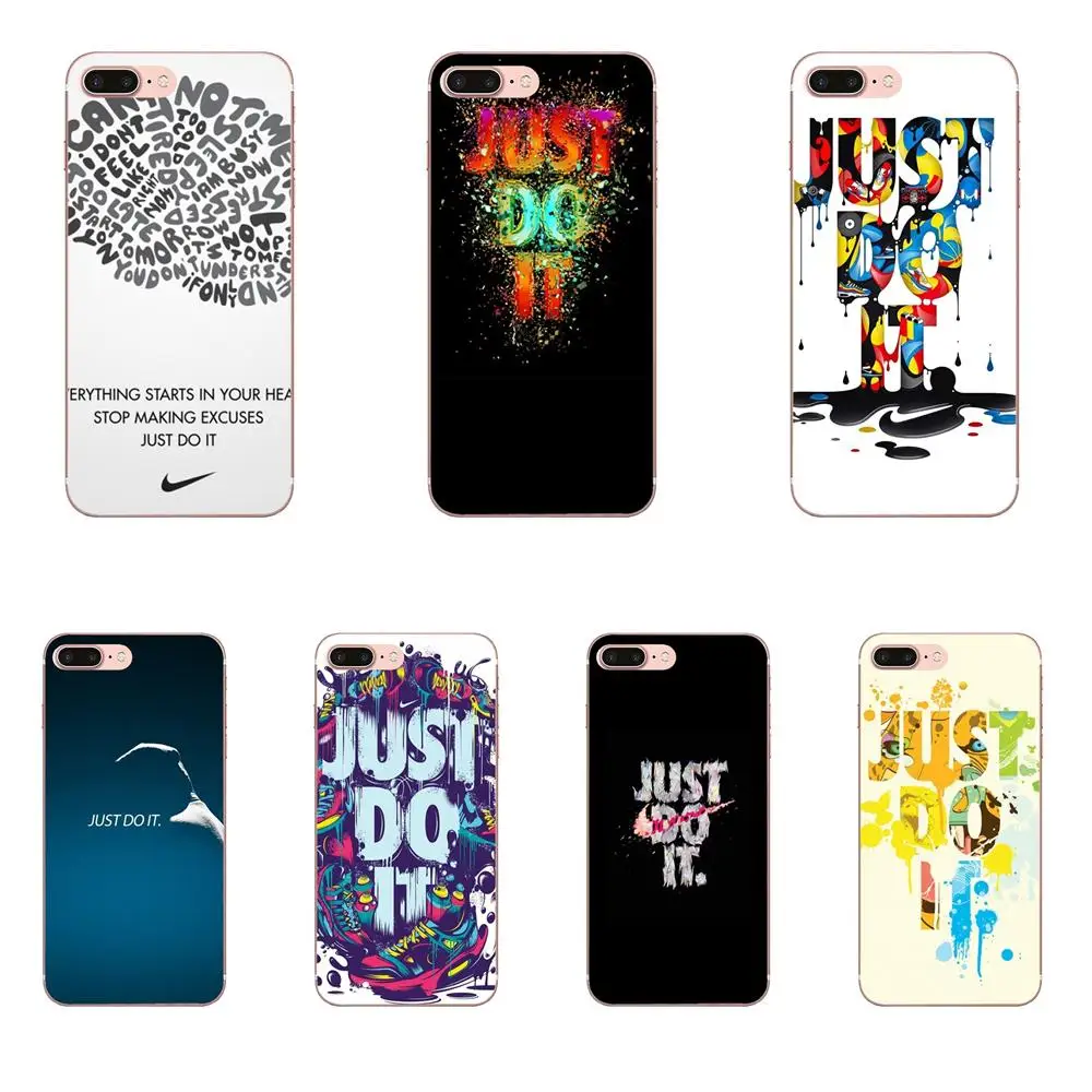 

TPU Protective Cover Case For Xiaomi Redmi Note 2 3 3S 4 4A 4X 5 5A 6 6A Pro Plus Just Do It Art Dazzle Color Cool