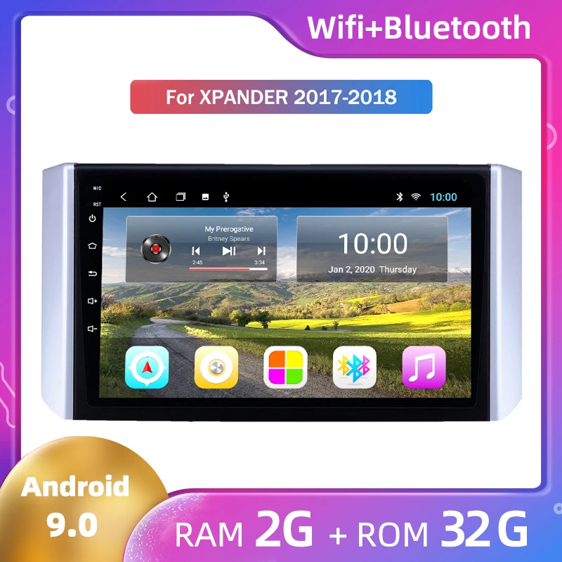 Android 9 Car Radio GPS For Mitsubishi Xpander 2017 2018 car multimedia auto radio player dvd for gps navigation | Автомобили и