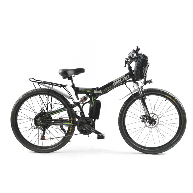Мощный электрический велосипед передняя сумка 48 В 12Ач 500 Вт горный eBike 24 скорости