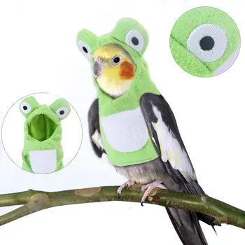 

New Creative Pet Bird Clothes Handmade Custom Parrot Selling Cute Birds Turned Into Frogs Cute Little Clothes For Small Animal