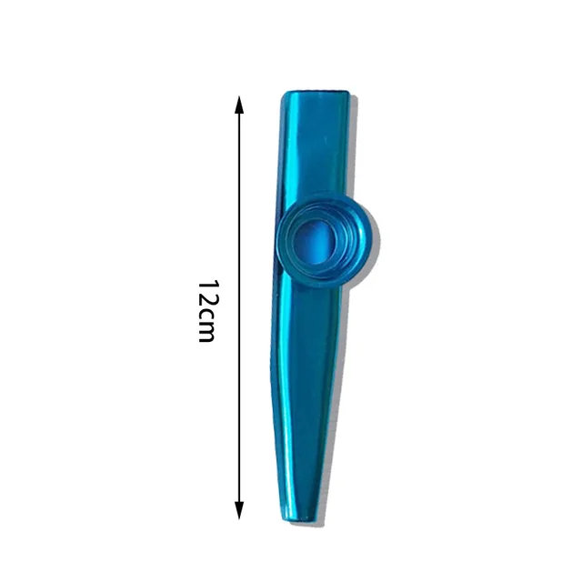 12Colors Kazoo Instrument Metal Percussion Orff Music Instrument Metal Kazu Flute Harmonica Children Party Gift Baby Playing Toy 4
