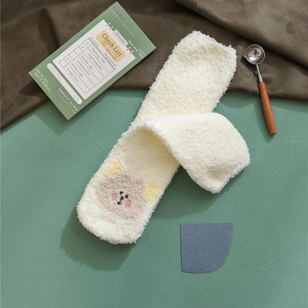 Womail, 1 пара, модные носки с героями мультфильмов, женские утепленные носки, хлопковые зимние женские домашние носки