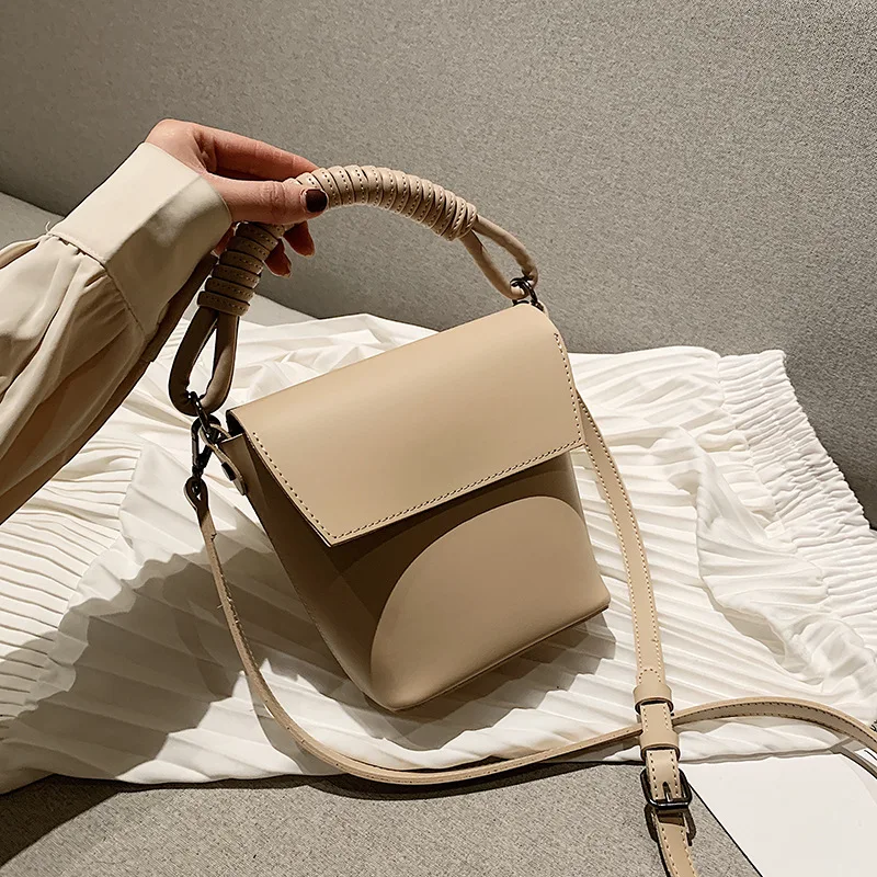 

Bag Women's 2020 New Style Non-mainstream Design Korean-style Simple Bucket Bag Fashion Casual Shoulder Hand Trendy Bag