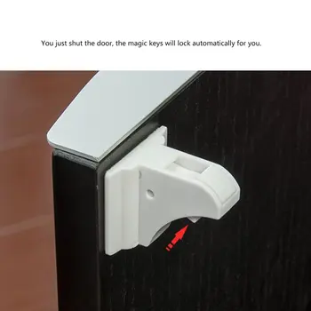 

Children'S Multifunctional Safety Invisible Drawer Lock Magnetic Child Lock Baby Safety Cabinet Drawer Door Lock