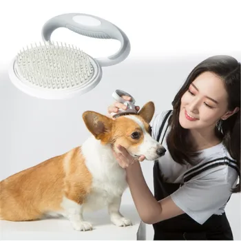 

Portable Pet Comb Multi-functional Adjustable Pet Massage Comb White Soft Pin Brush Universal For Dogs Cat Pet Grooming Supplies