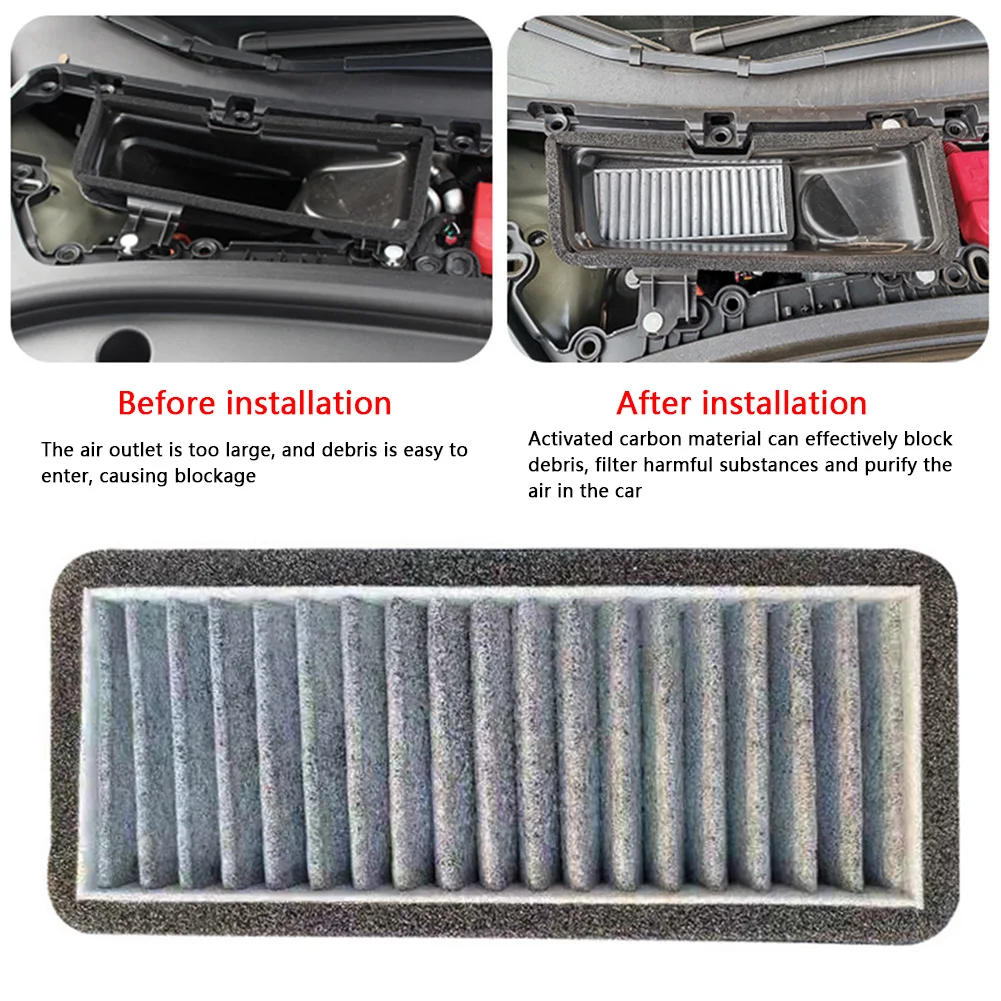 Air Intake Grille Protective Cover Air Filters For Tesla Model 3 Conditioner Inlet Filter Replacement Parts air filters