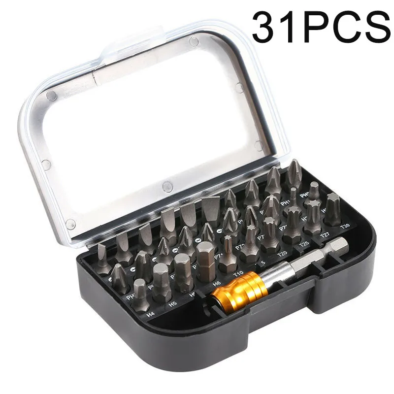 31-piece Screwdriver Bit Extension Rod Set Magnetic Multi-purpose Head Durable