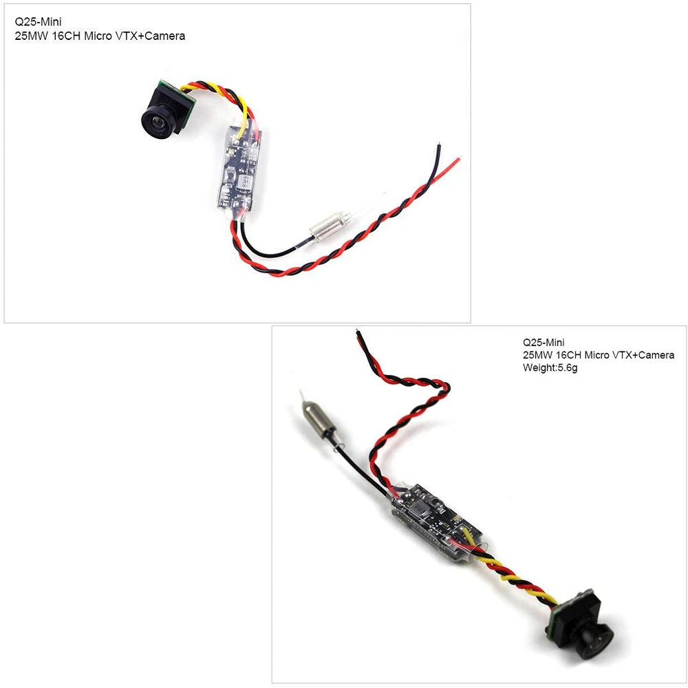 

1pcs kingkong Q25 5.8G 25mW 16CH micro AV Transmitter With 600TVL FPV Camera For FPV Camera Drone/RC Indoor Quadcopter