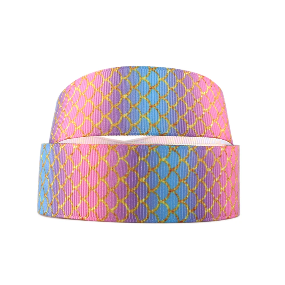 David accessories 50 ярдов/рулон в виде рыбьей чешуи; многоразмерные х корсажная лента DIY обувь ленточный материал, украшение дома, 50Yc8072 - Цвет: 1078238006
