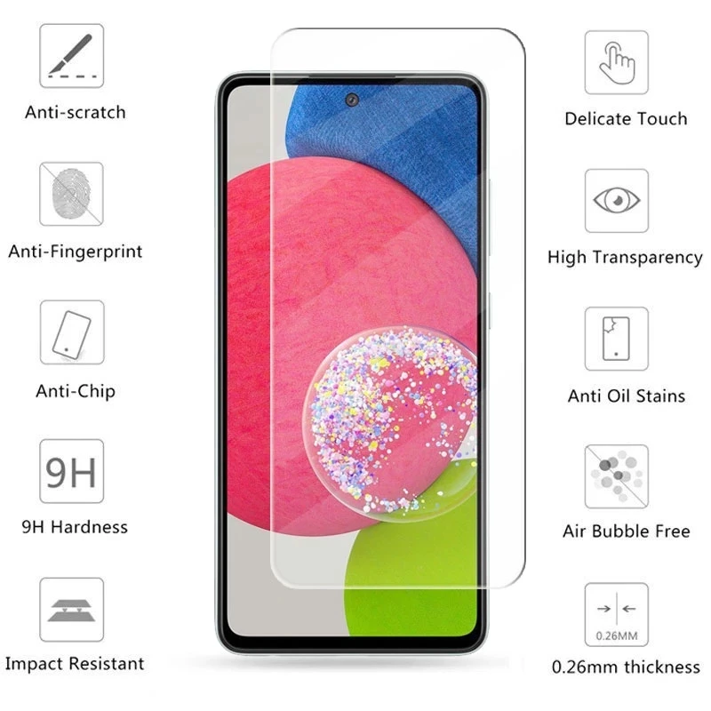 2Pcs Protective Glass For Samsung Galaxy A02s A03s A52s A22 Screen Protectors Glasses Film A 22 A02 Tempered Glas On SM-A226B 5G