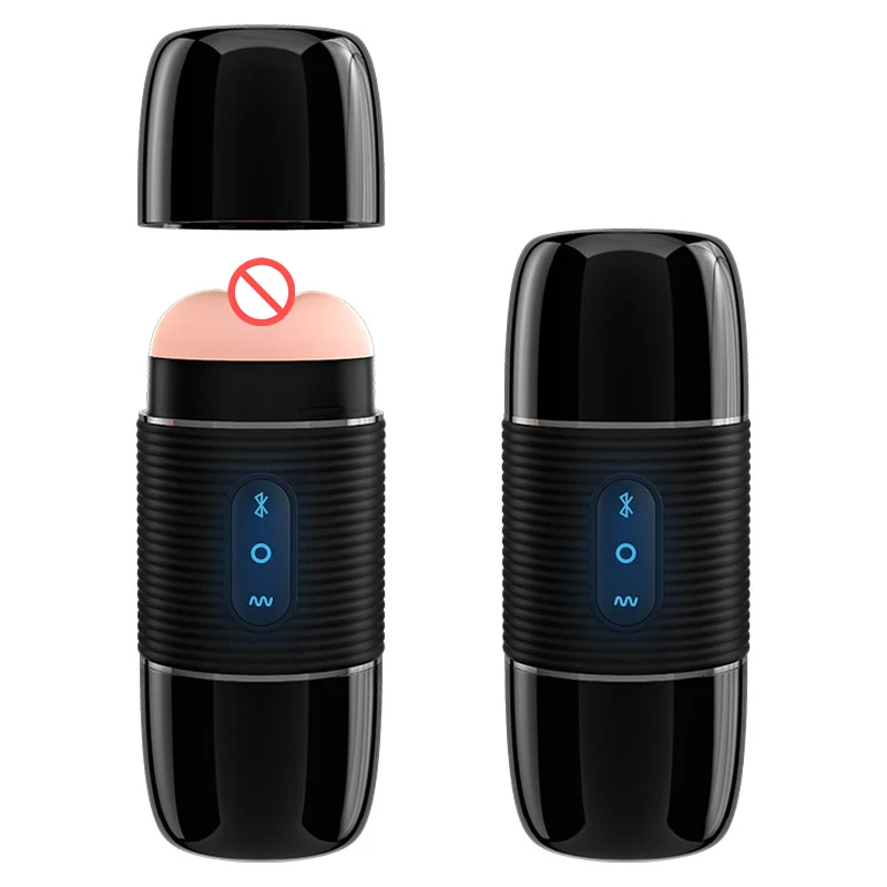 Noverlty Bluetooth управление музыкой Мужской мастурбатор динамик Женская киска чашка