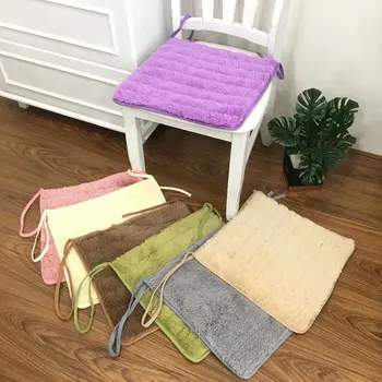 

High Quality Fluff Non-slip Square Seat Cushion Student Office Comfortable Chair Cushion Winter Bar Home Decor Anti-decubitus