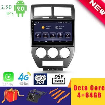 

10.1" Android 9.0 Car Multimedia Player Stereo for JEEP Compass 2006~2010 Navigation Head Unit Octa Core DSP 2.5D+IPS 4G Carplay