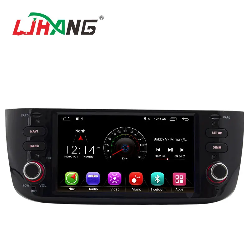 

LJHANG dsp carplay 1 DIN Android 12 Car dvd Multimedia Player For Fiat Abarth Punto EVO Linea 2012-2015 GPS Navi Radio Stereo