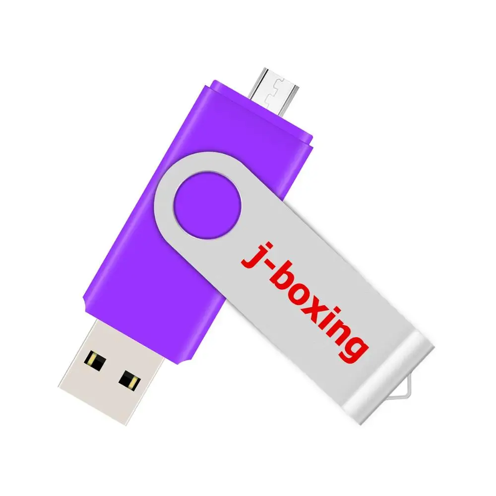 USB флеш накопитель фиолетовый OTG на 16 ГБ с двумя usb портами|USB флэш-накопители| |