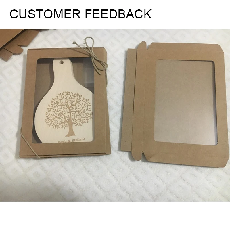 포장에 대 한 10 Pcs 큰 선물 상자 갈색 크래프트 공예 사각형 포장 Cajas 판지 Regalo 판매에 대 한 얇은 사용자 지정 골 판지 상자