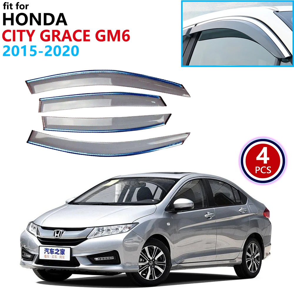 Для Honda City Grace Ballade GM6 2015 2016 2017 2018 2019 2020 оконный козырек вентиляционные навесы