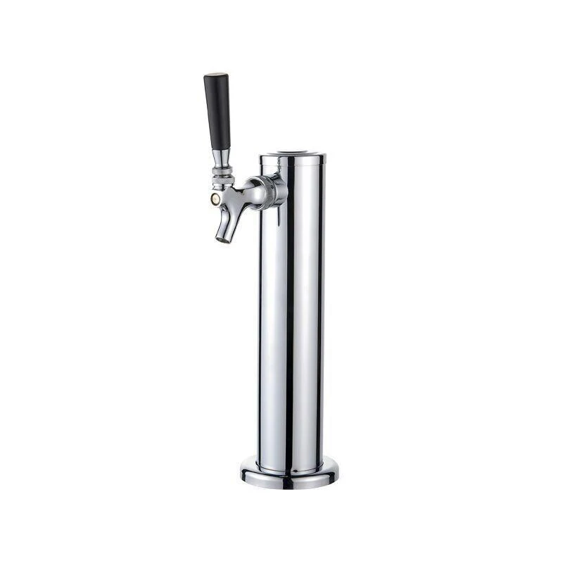 3" Draft Beer Tower Single Tap Stainless Steel Beer Dispenser Faucet Homebrew US 