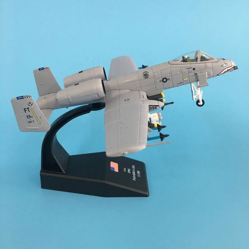 Джейсон пачка самолет модель 1/100 весы Fairchild Республика A 10 Thunderbolt сплав автомобиля