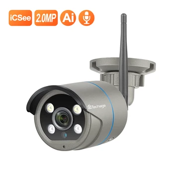 

Techage 1080P Wireless IP Camera Human Motion Detect Two Way Audio Outdoor Home Security Video Surveillance CCTV Camera SD Card