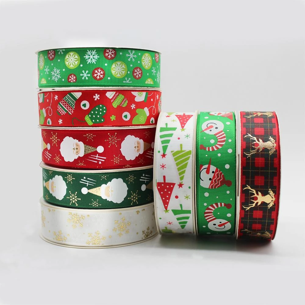 20yds/roll Christmas Ribbons 25MM 1 Inch Printed Grosgrain Ribbon Christmas  Tree / White Snowfalke / Merry Christmas / Reindeer|Banners, Streamers &  Confetti| - AliExpress