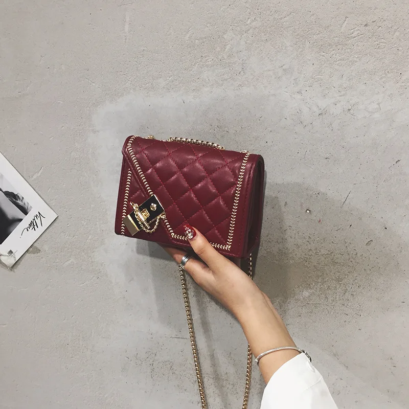 

High Grade Sense Bag Western Style WOMEN'S Bag 2019 New Style Online Celebrity Small Black Bag Textured Shoulder Bag Versatile R
