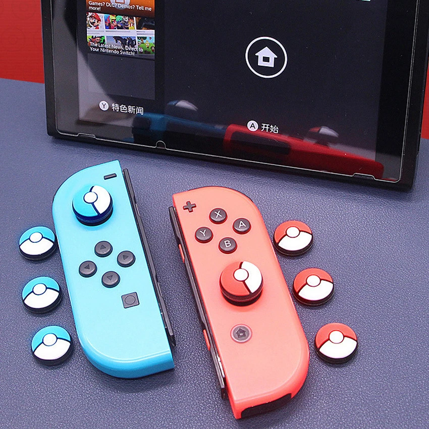 Silicone Pokemon Style Analog Thumb Grips Joystick Cover Caps Poke Ball Button Skin For Nintendo Switch Joy Con Controller Replacement Parts Accessories Aliexpress Silicone Pokemon Style Analog Thumb Grips Joystick Cover Caps Poke Ball Button Skin For Nintendo Switch Joy Con Controller Replacement Parts Accessories Aliexpress