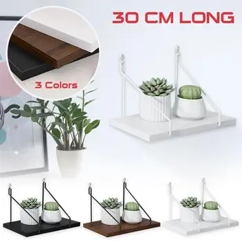 

Wooden Floating Shelves Wall-Mounted Storage Hanging Shelves Innovative Living Room Rack Wall-mounted Deco Pendant Wall Hanging