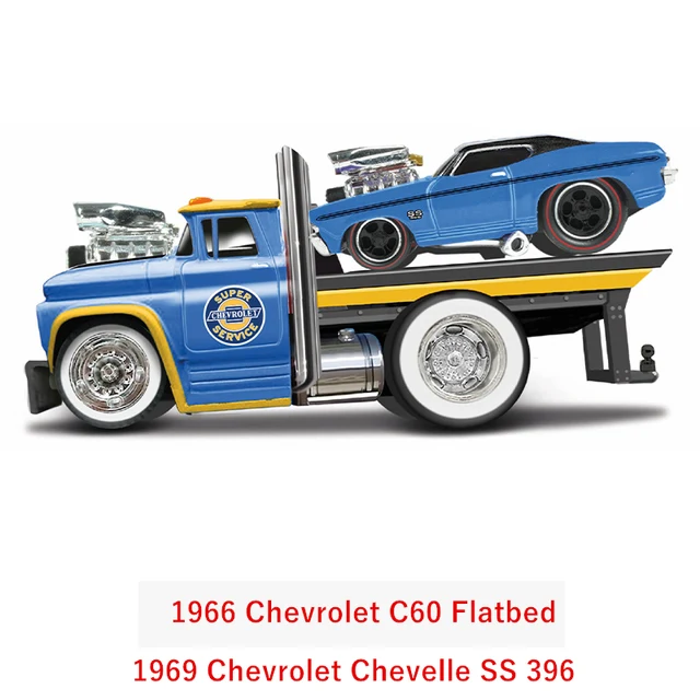 Maisto 1:64 Chevrolet Ford transport truck combination pallet truck static  alloy car model children's toy collection 1969 BMW MINI