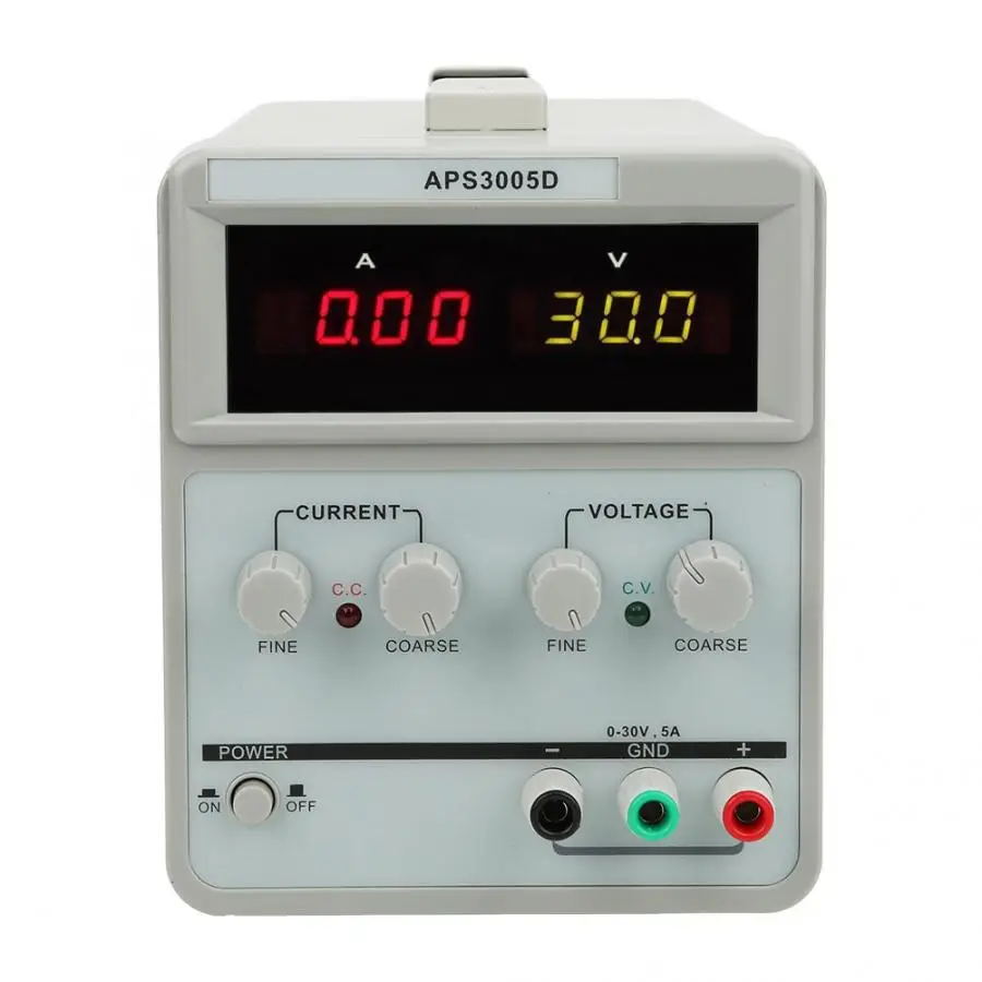 

APS3005D Adjustable DC Regulated Power Supply 30V/5A for Mobile Phone Repairing Tool AU Plug 220V Semiconductors