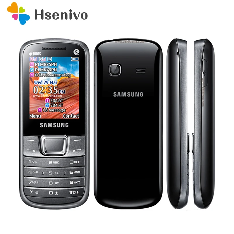E2250 100% Оригинальный разблокированный сотовый телефон Samsung мобильный 2 0 дюймов