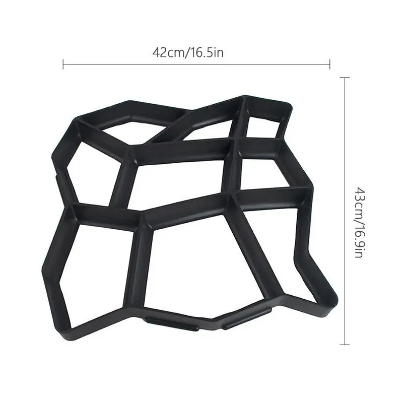 D3-8143 Сад DIY Пластиковый путь производитель тротуара модель бетон шаговый камень цемент плесень кирпич Лучшая цена - Цвет: D3-8143
