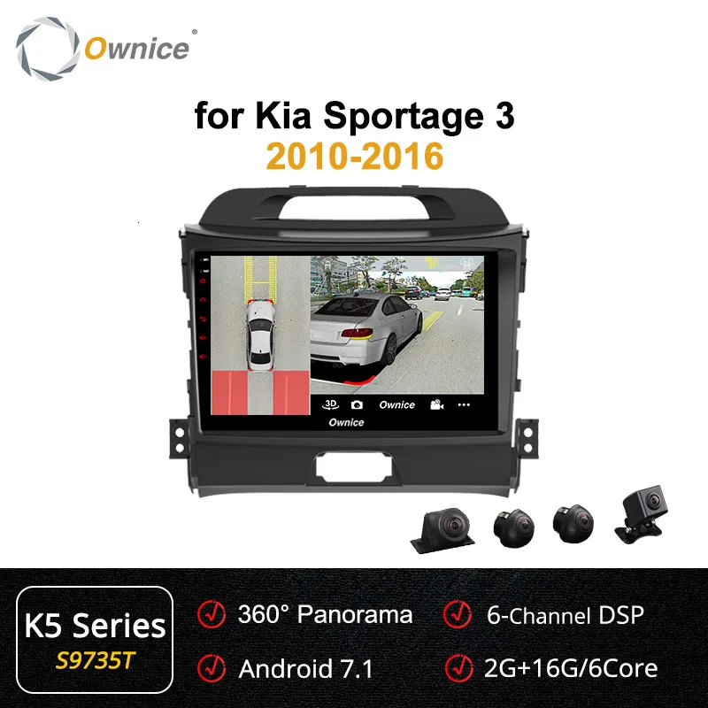 Ownice K1 K2 K3 8 ядерный Android 9,0 Автомобиль Радио DVD плеер с JPS и навигацией DVD для KIA sportage 2010 2011 2012 2013 2G Оперативная память 32G Встроенная память