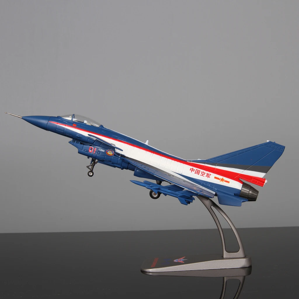 Diecast Fighter Aircrafts Airplane Model - 1/72 Scale China J-10 Vigorous Dragon Plane Toy Collectibles