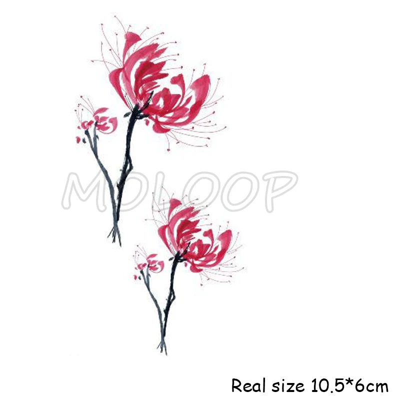Temporary Tattoo Sticker Flower Small Red Spider Snake Lily Waterproof Fake Tatto Flash Hand Body Art Tatoo For Woman Girl Kid Temporary Tattoos Aliexpress
