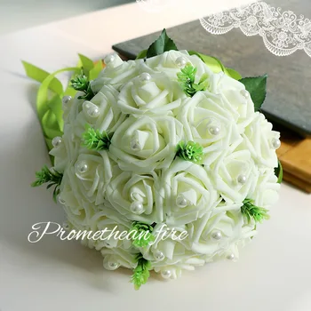 

Simulation PE mei gui xin niang Bouquets European Korean... Our Photography Photo sen xi Green Wedding Supplies