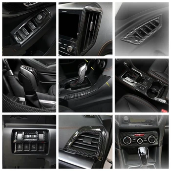 

Lapetus Carbon Fiber Look Interior Refit Kit Door Bowl / Air AC / Gear Box Panel Cover Trim For Subaru XV Crosstrek 2017 - 2020